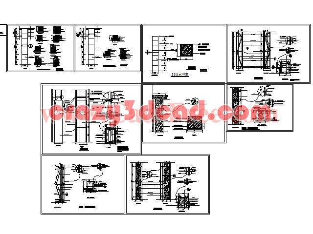 Architectural column cad details